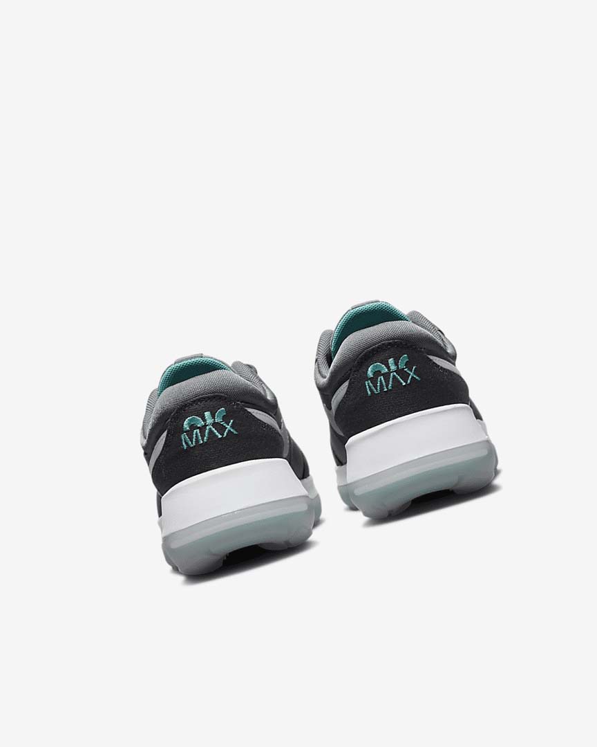 Grey / Turquoise / Dark Grey / Black Nike Air Max Motif Girls' Shoes | CA_2708