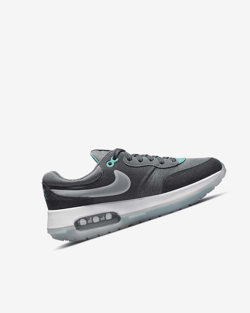 Grey / Turquoise / Dark Grey / Black Nike Air Max Motif Boys' Shoes | CA_2930