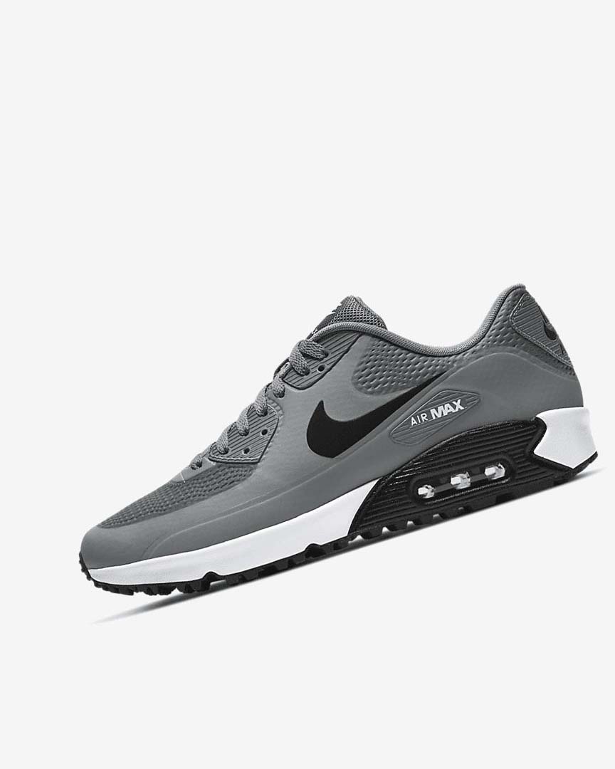 Grey / White / Black Nike Air Max 90 G Women\'s Golf Shoes | CA_2562