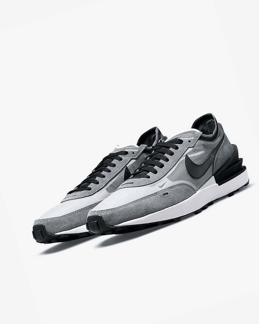 Grey / White / Grey / Black Nike Waffle One SE Men's Sneakers | CA_2513