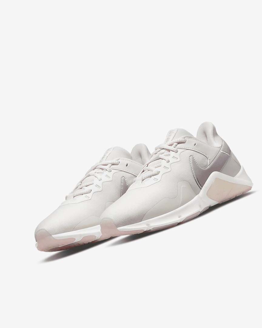 Grey / White / Metal Nike Legend Essential 2 Premium Women's Training Shoes | CA_2714