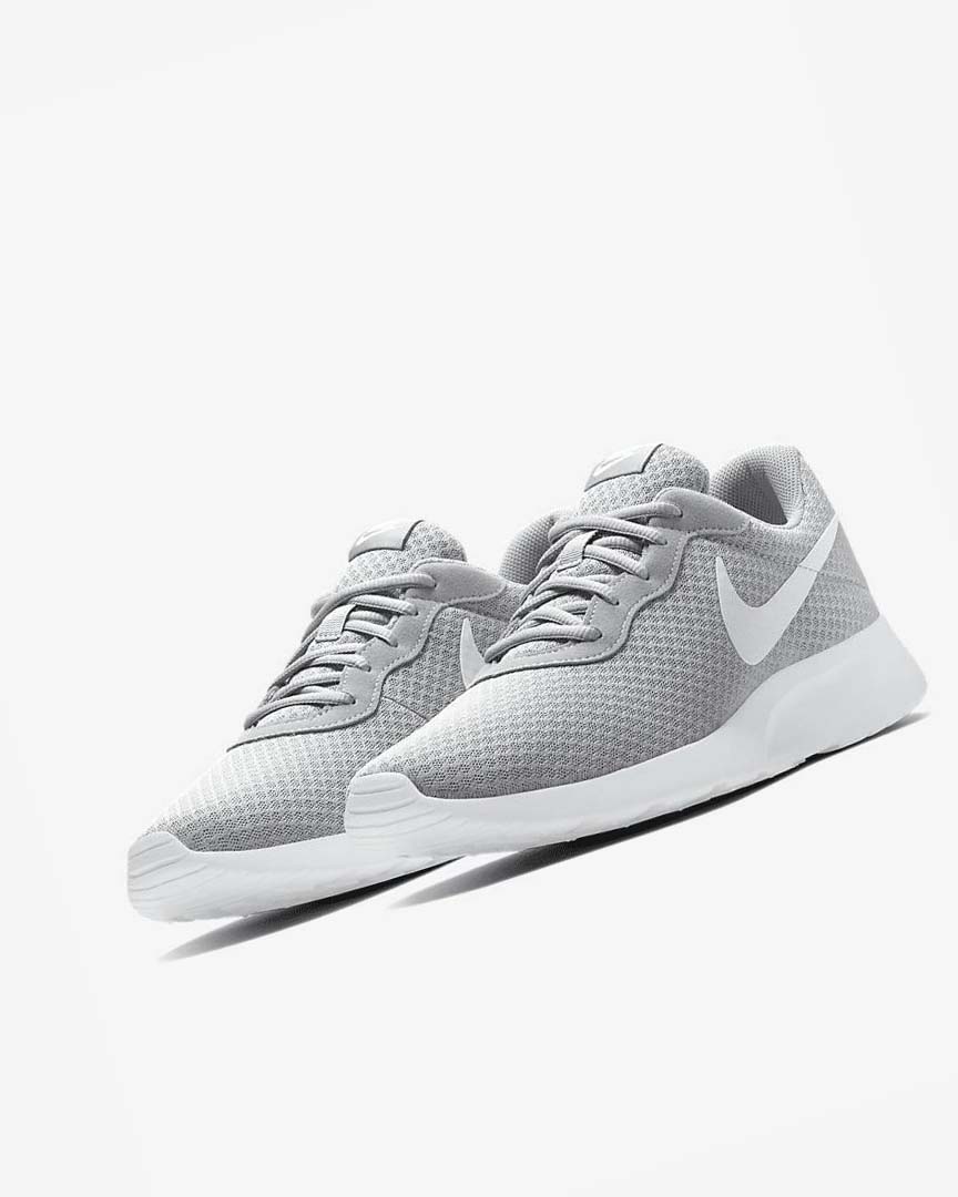 Grey / White Nike Tanjun Men's Sneakers | CA_5248
