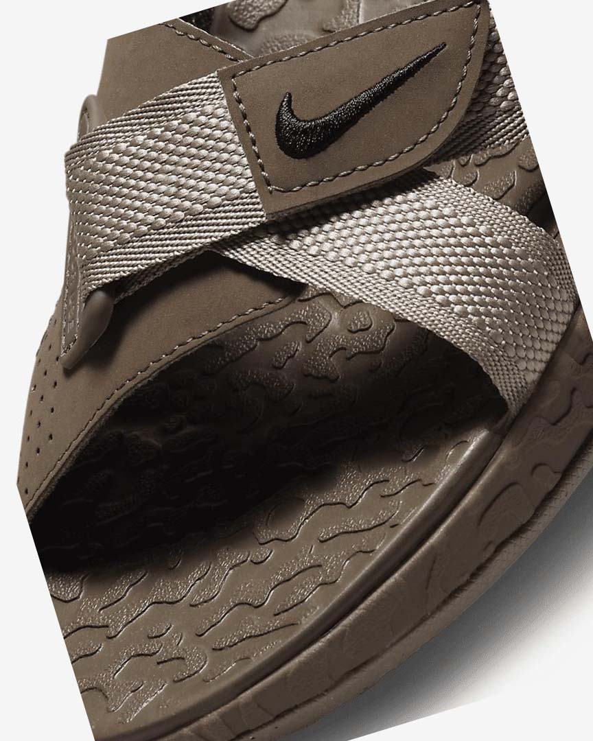 Khaki / Black Nike ACG Air Deschutz + Women's Sandals | CA_5422