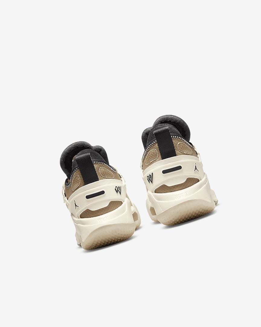 Khaki / Black Nike Jordan 'Why Not?' Zer0.5 Boys' Basketball Shoes | CA_1135