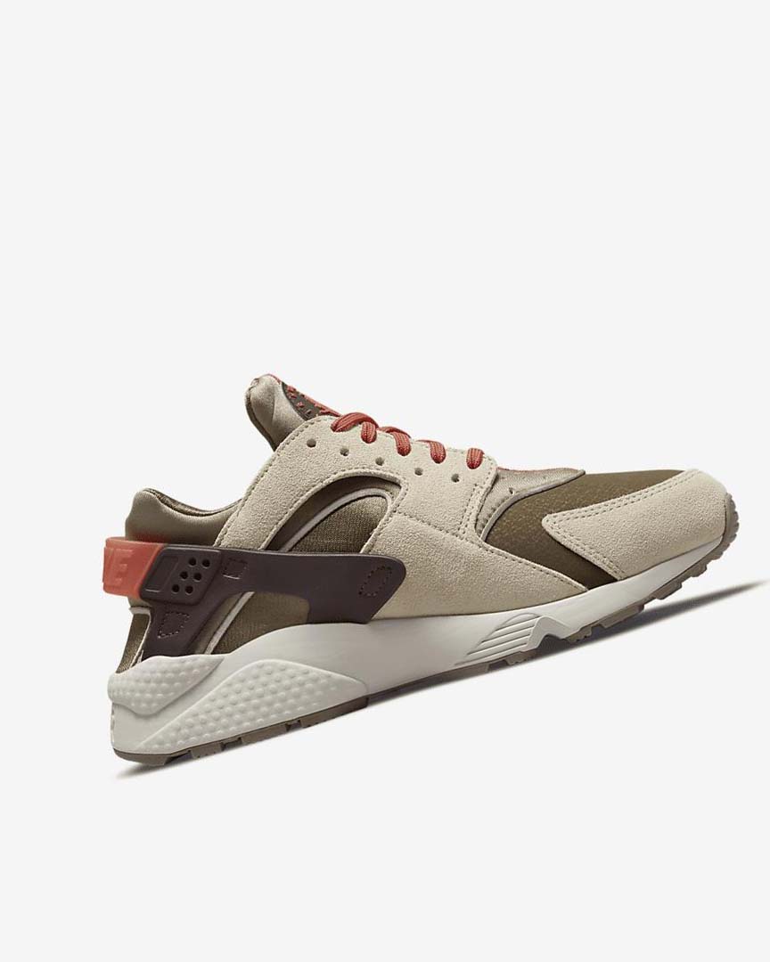 Khaki / Burgundy Nike Air Huarache SP Women's Sneakers | CA_1133