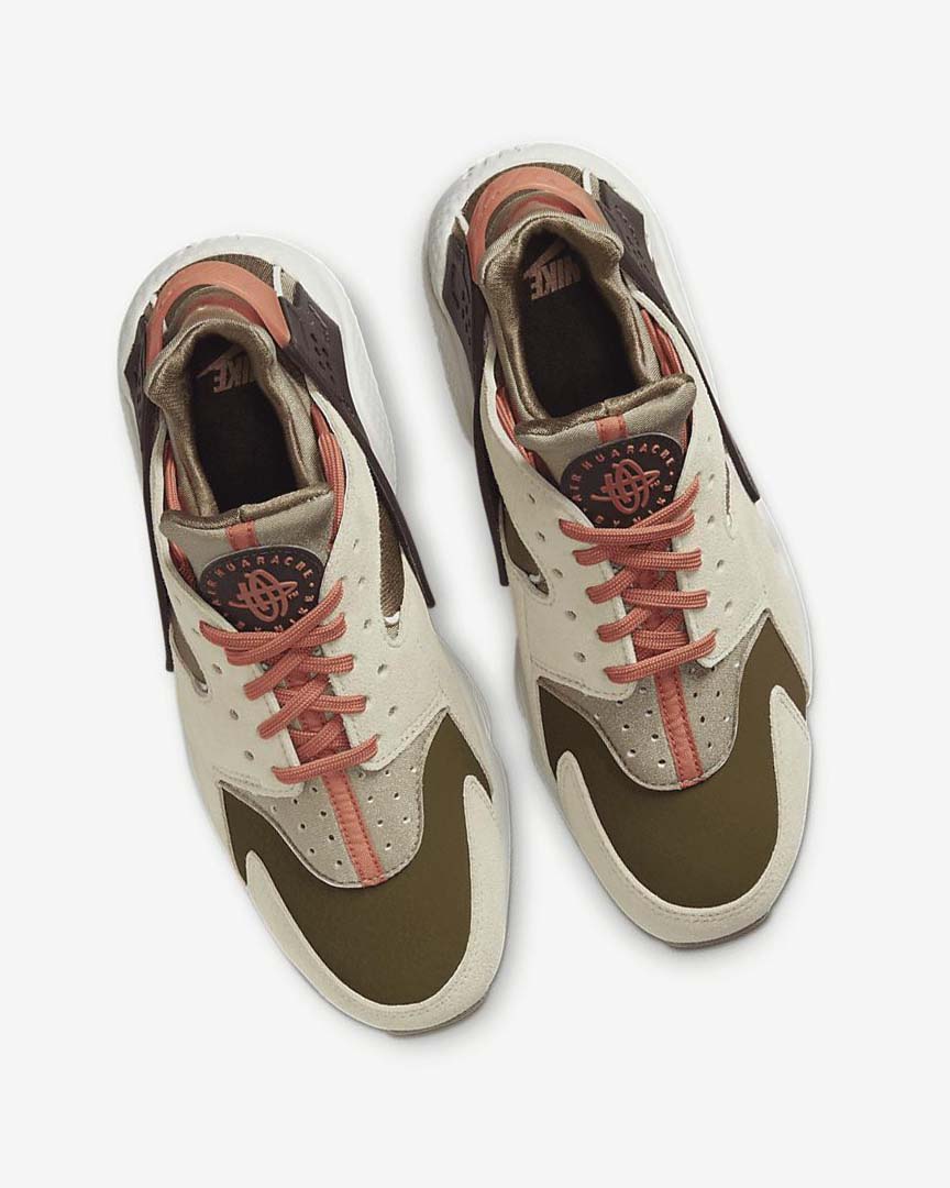 Khaki / Burgundy Nike Air Huarache SP Women's Sneakers | CA_1133