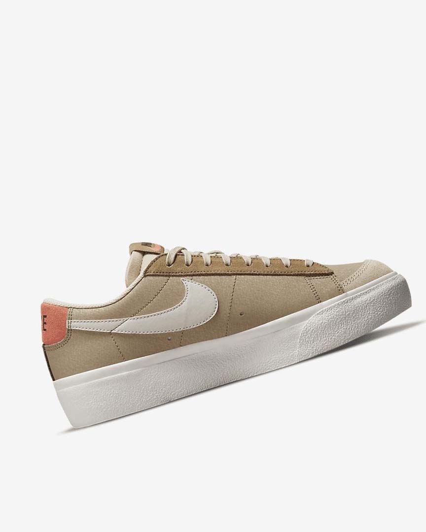 Khaki / Light Beige Nike Blazer Low Platform SP Women's Sneakers | CA_2213