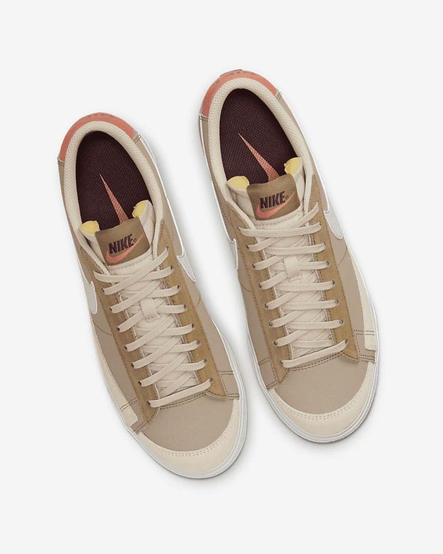 Khaki / Light Beige Nike Blazer Low Platform SP Women's Sneakers | CA_2213