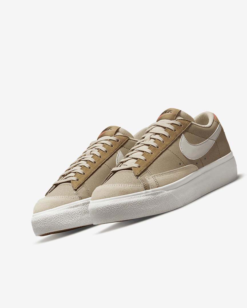 Khaki / Light Beige Nike Blazer Low Platform SP Women's Sneakers | CA_2213