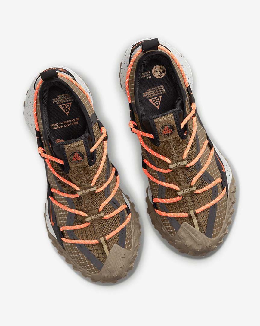 Khaki / Orange / Black Nike ACG Mountain Fly Low GORE-TEX SE Men's Sneakers | CA_5423