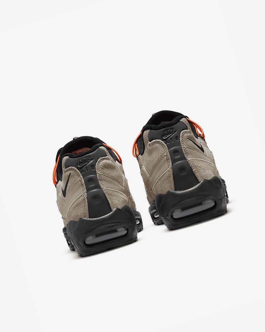 Khaki / Orange / Black Nike Air Max 95 Men's Casual Shoes | CA_5522