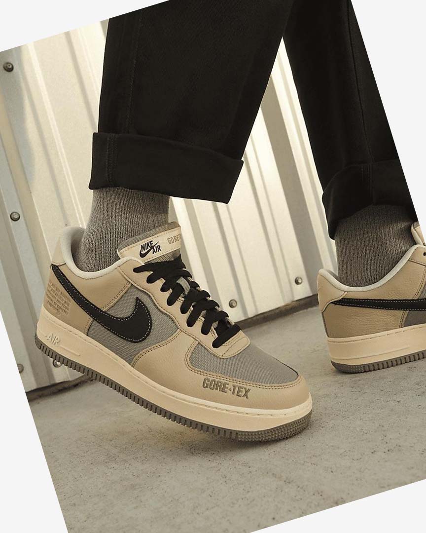 Khaki / White / Black Nike Air Force 1 GTX Men's Sneakers | CA_2586