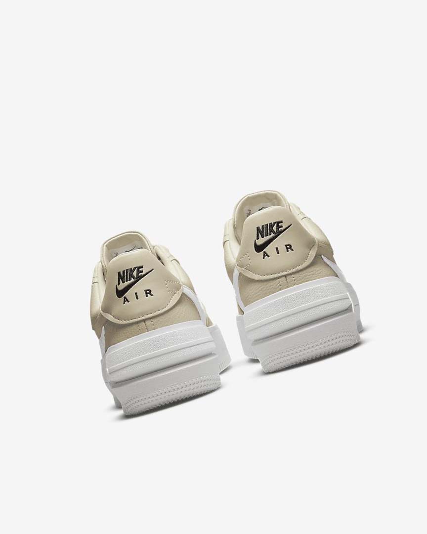Khaki / White / Black Nike Air Force 1 PLT.AF.ORM Women's Sneakers | CA_2548
