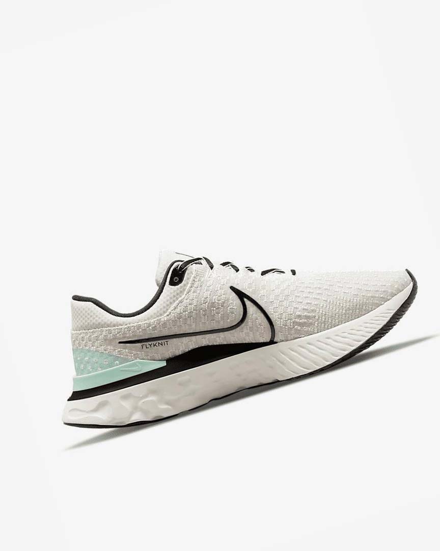 Light Beige / Black Nike React Infinity Run Flyknit 3 Men's Running Shoes | CA_4594