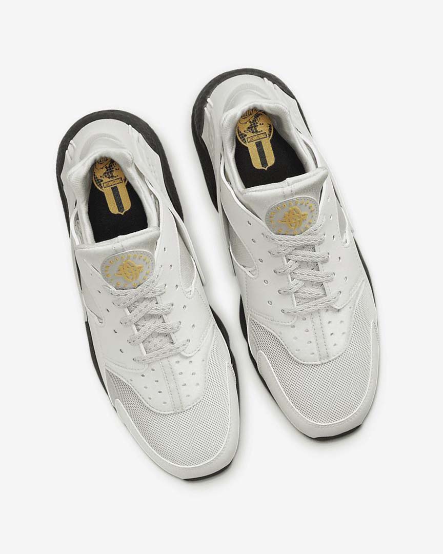 Light Beige / Black / Silver / Gold Nike Air Huarache Men's Sneakers | CA_4924