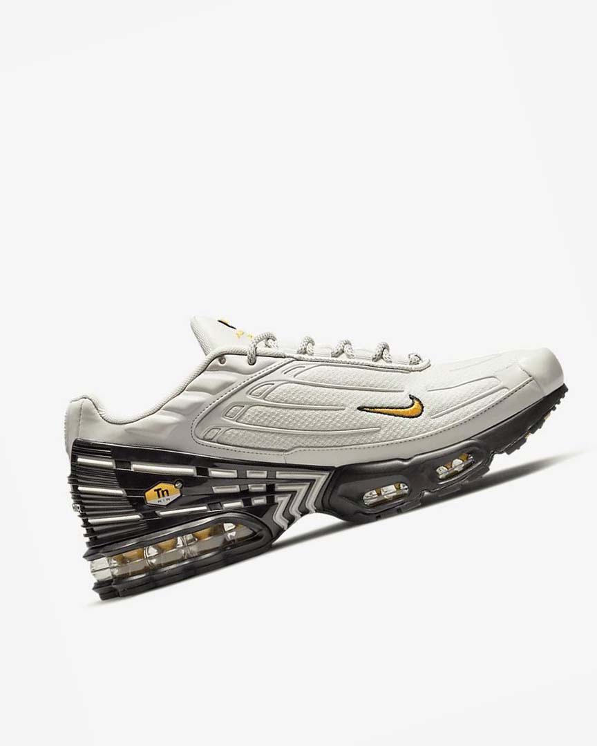Light Beige / Black / Silver / Gold Nike Air Max Plus 3 Men's Sneakers | CA_5143