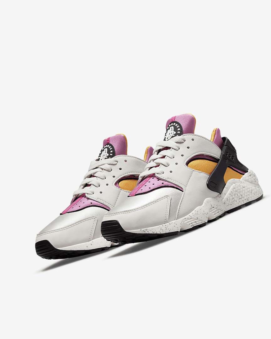 Light Beige / Gold / Black / Pink Nike Air Huarache Men's Sneakers | CA_2396