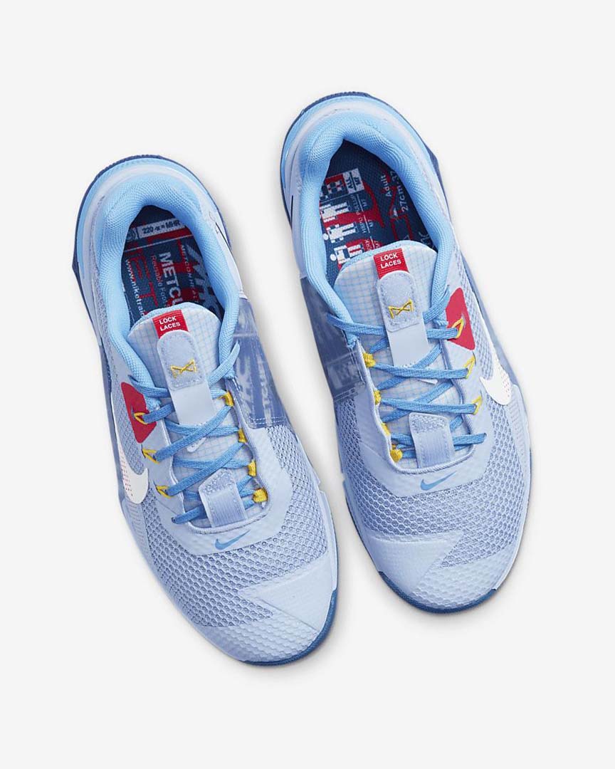 Light Blue / Blue / Deep Royal Blue / White Nike Metcon 7 AMP Women's Training Shoes | CA_2741