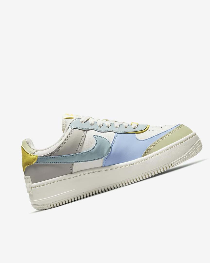 Light Blue / Olive Nike AF-1 Shadow Women's Sneakers | CA_1212