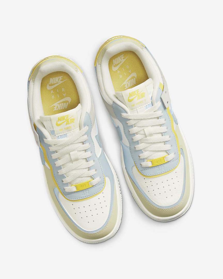 Light Blue / Olive Nike AF-1 Shadow Women's Sneakers | CA_1212