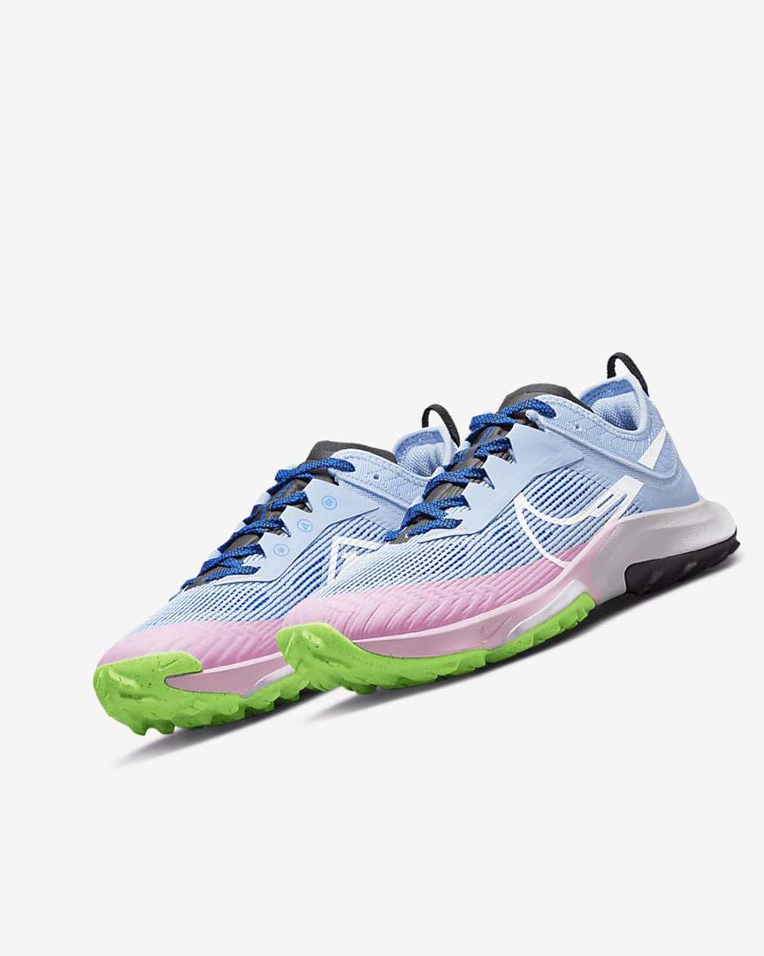 Light Blue / Royal / Black / White Nike Air Zoom Terra Kiger 8 Women's Trail Running Shoes | CA_4717