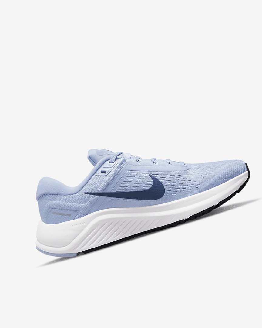 Light Blue / White / Navy / Navy Nike Air Zoom Structure 24 Women's Running Shoes | CA_4592