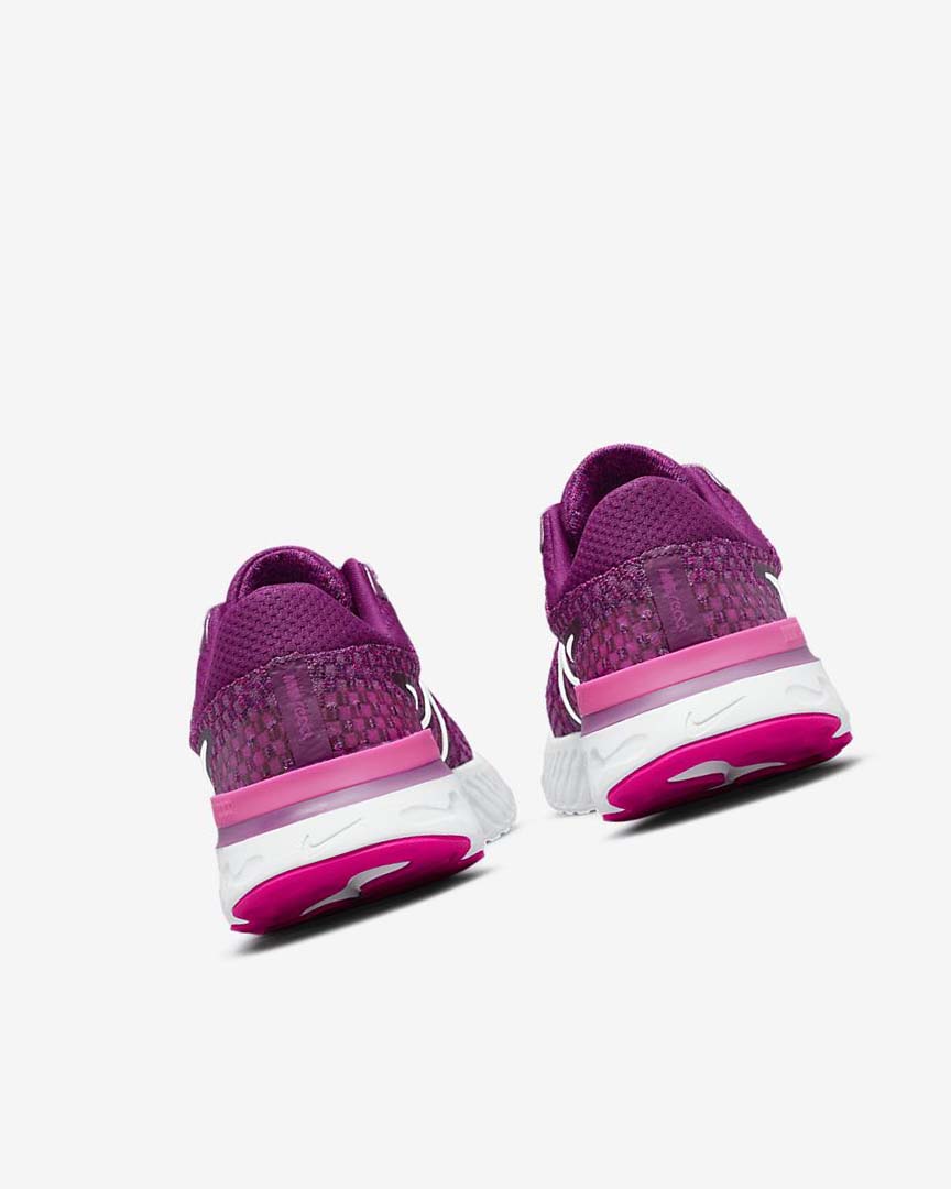 Light Burgundy / Pink / White Nike React Infinity Run Flyknit 3 Women's Running Shoes | CA_5498