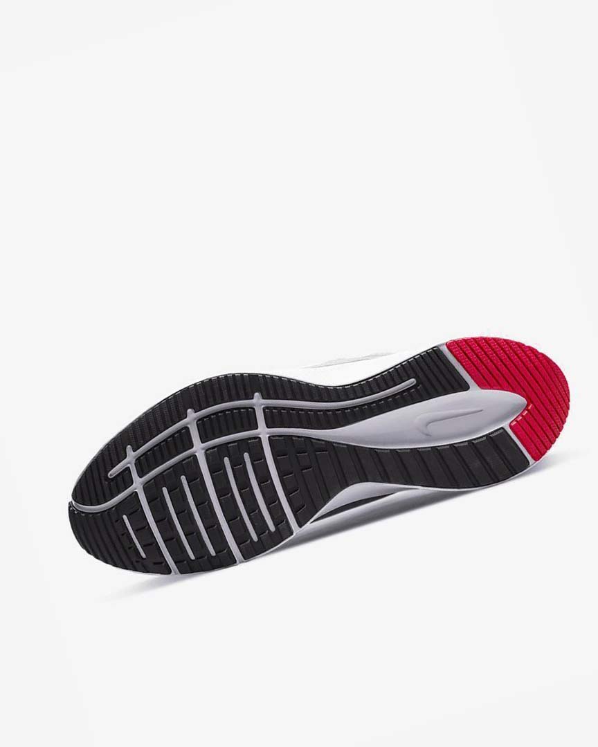 Light Grey / Black / Red / White Nike Quest 4 Men's Running Shoes | CA_2757