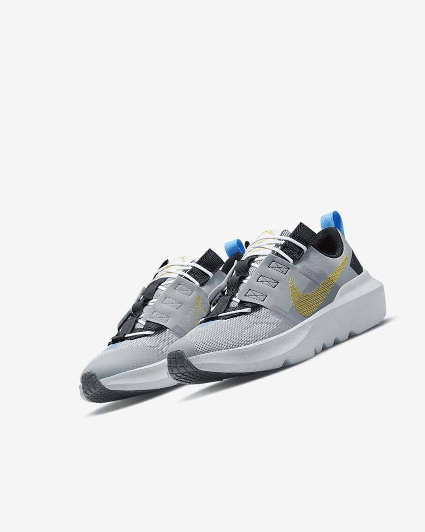 Light Grey / Blue / White Nike Crater Impact Girls' Sneakers | CA_5028