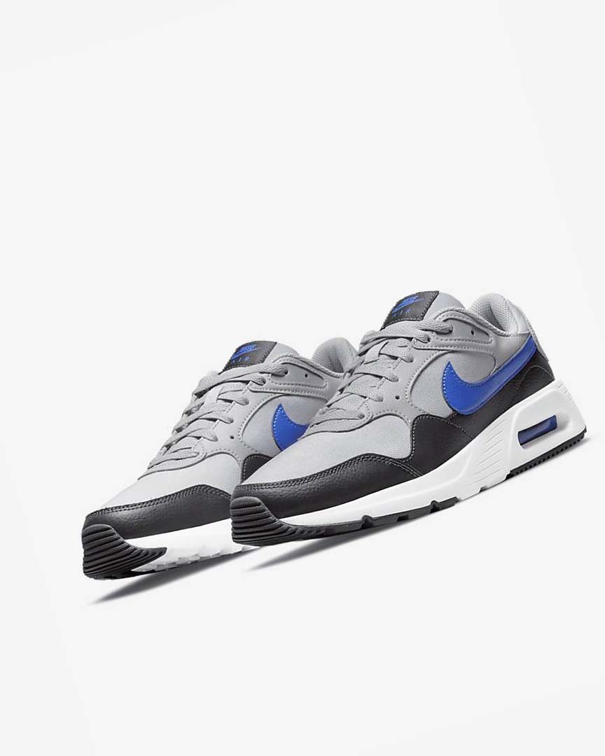 Light Grey / Dark Grey / White / Royal Nike Air Max SC Men's Sneakers | CA_3032