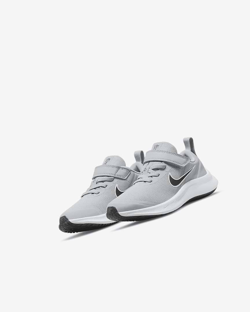 Light Grey / Grey / Black Nike Star Runner 3 Boys' Running Shoes | CA_5055