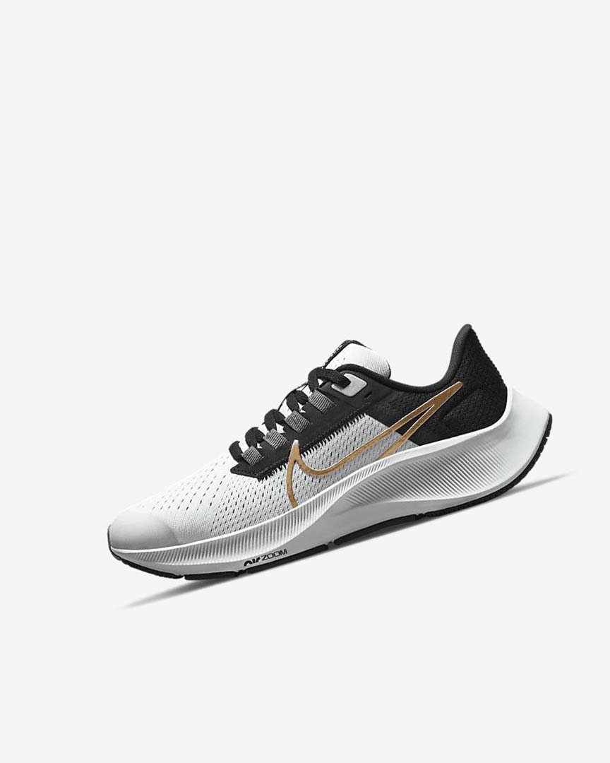 Light Grey / Grey / Metal Gold Nike Air Zoom Pegasus 38 Boys\' Running Shoes | CA_2402