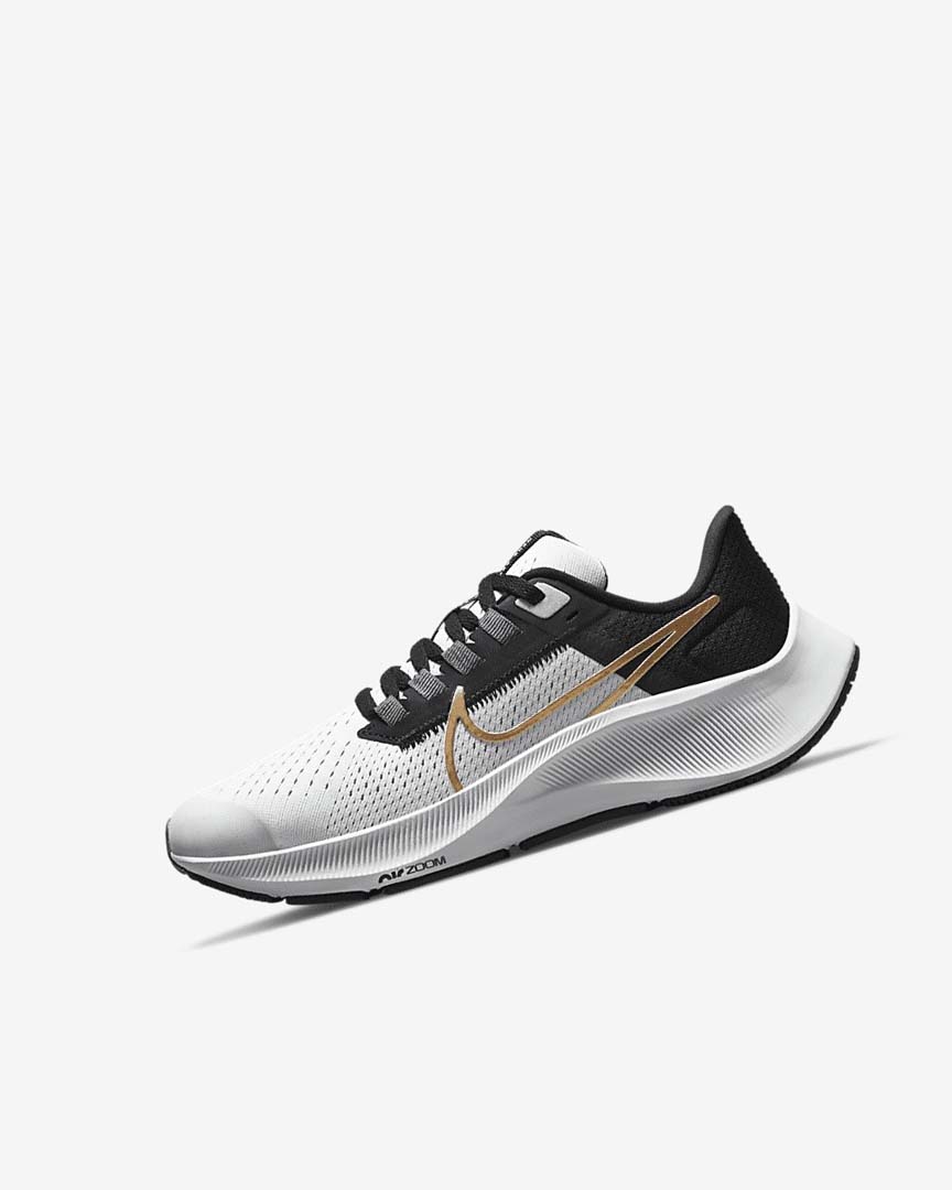 Light Grey / Grey / Metal Gold Nike Air Zoom Pegasus 38 Girls\' Running Shoes | CA_2722