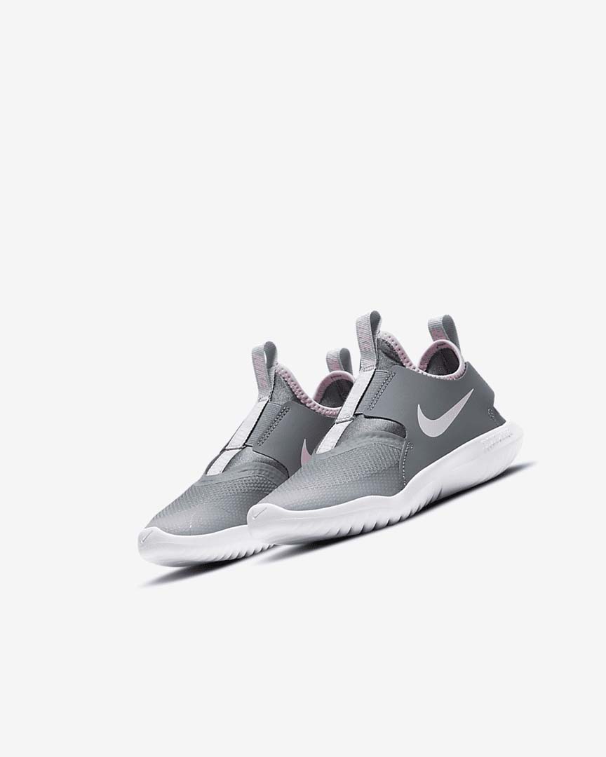 Light Grey / Grey / White / Pink Nike Flex Runner Girls' Shoes | CA_3005
