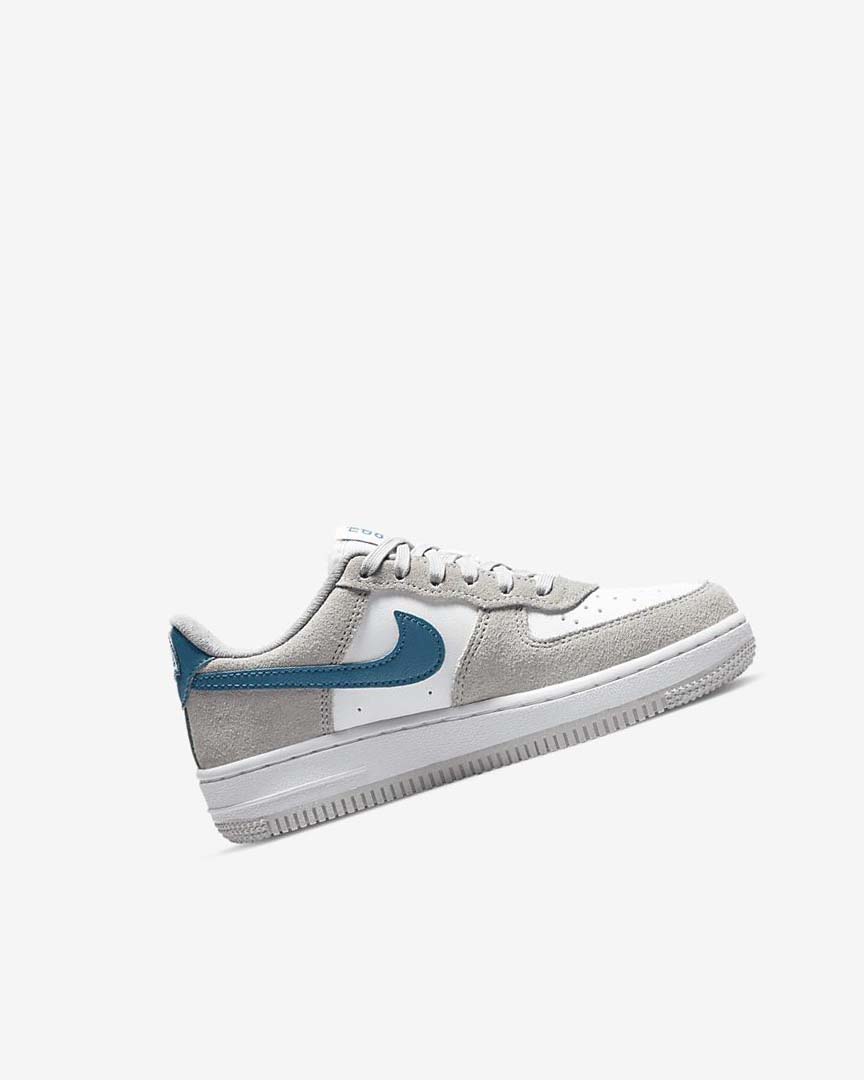 Light Grey / White / Light Grey Nike Force 1 LV8 Boys' Shoes | CA_5195