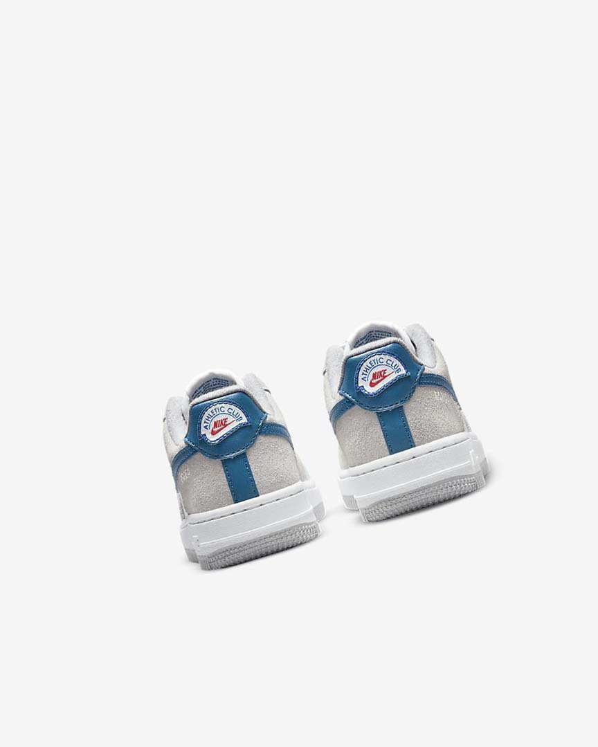 Light Grey / White / Light Grey Nike Force 1 LV8 Boys' Shoes | CA_5195