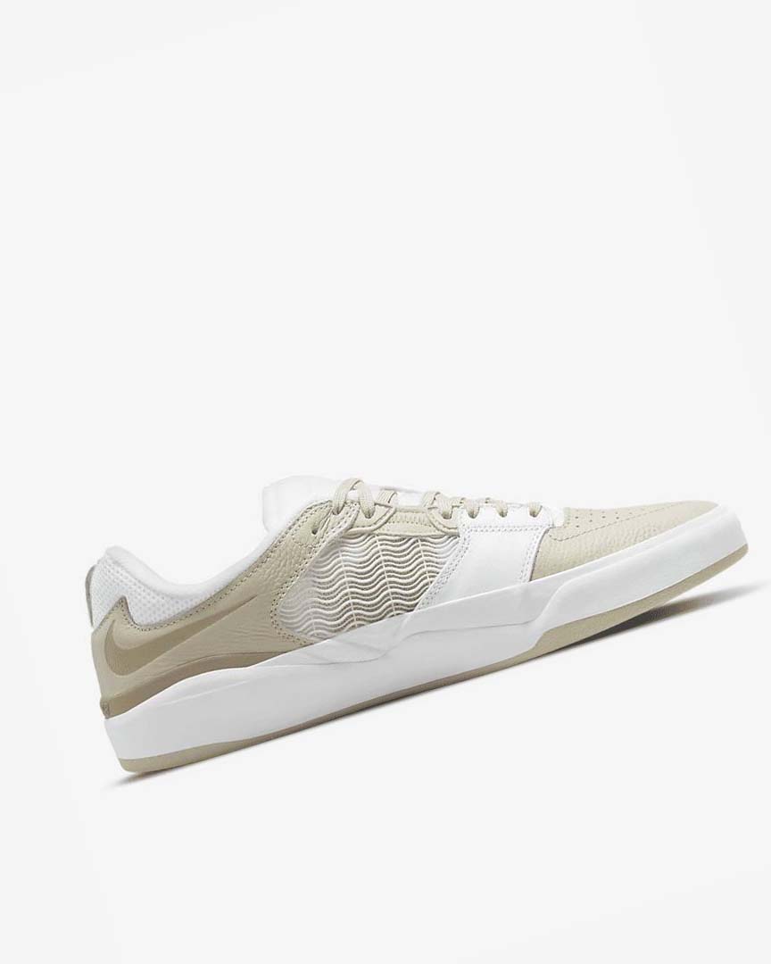 Light Grey / White / White / Khaki Nike SB Ishod Wair Premium Men's Skate Shoes | CA_5149