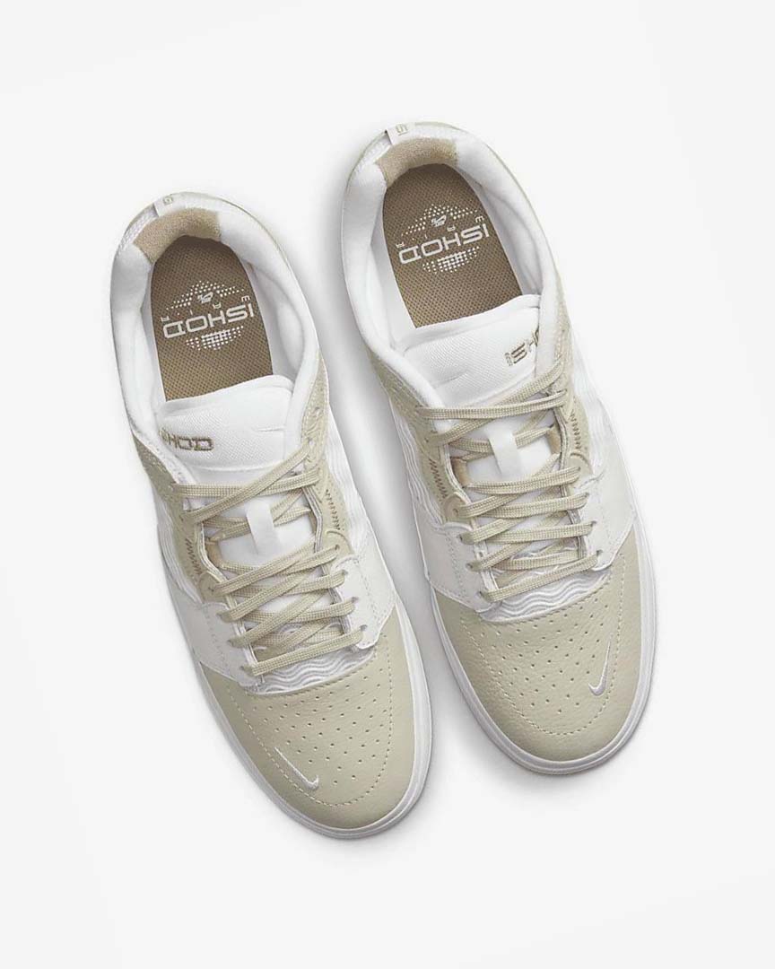 Light Grey / White / White / Khaki Nike SB Ishod Wair Premium Men's Skate Shoes | CA_5149