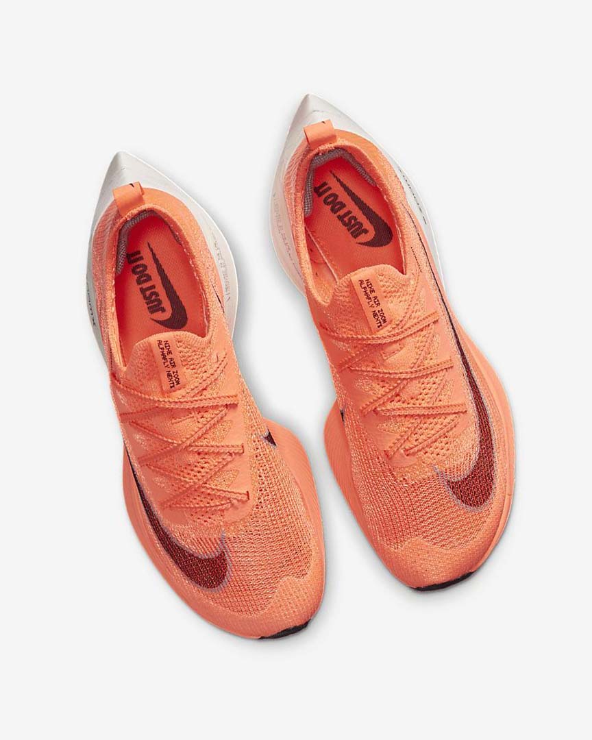 Light Mango / Metal Red Brown / Black Nike Air Zoom Alphafly NEXT% Flyknit Women's Running Shoes | CA_5089