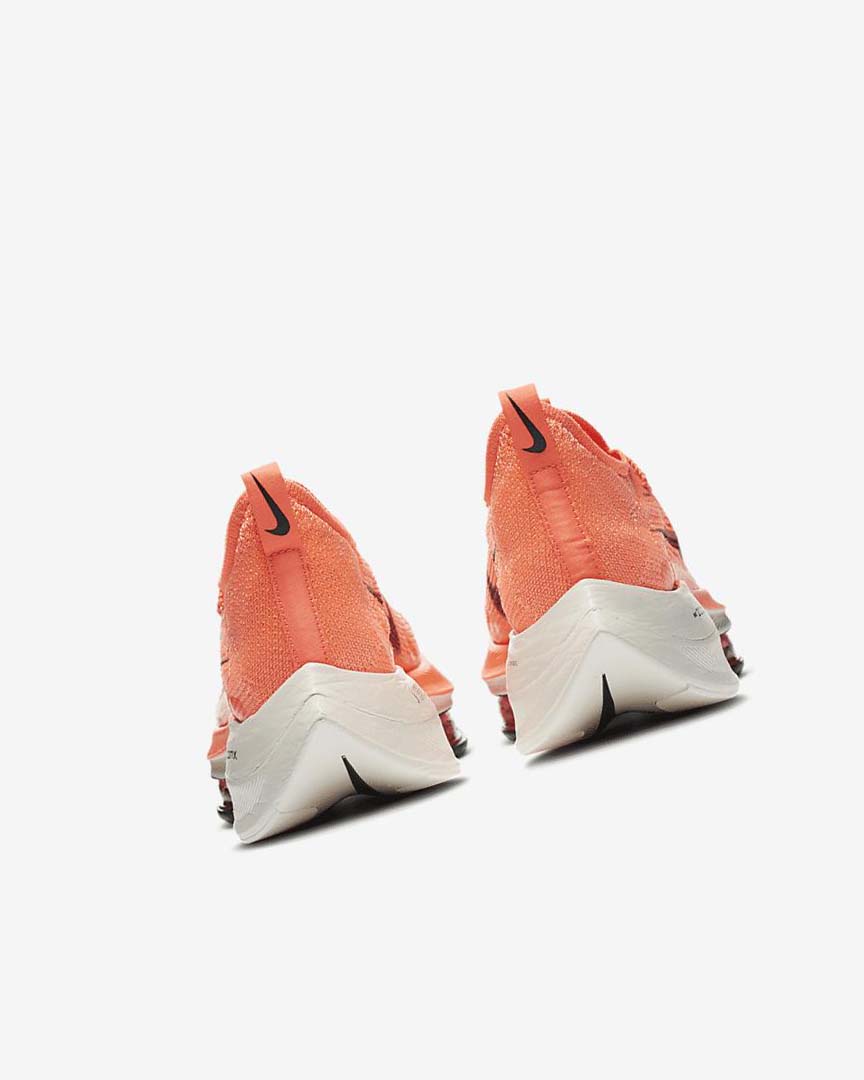 Light Mango / Metal Red Brown / Black Nike Air Zoom Alphafly NEXT% Flyknit Women's Running Shoes | CA_5089
