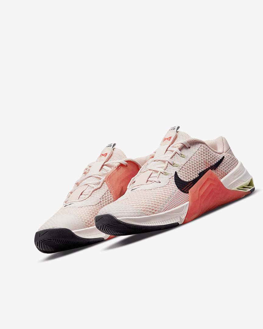 Light Pink / Light Green / Purple Nike Metcon 7 Women's Training Shoes | CA_4844