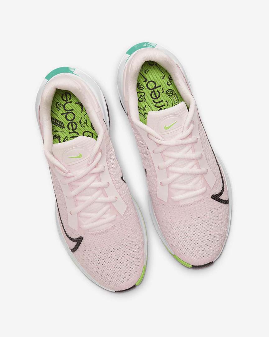 Light Pink / Pink / Green / Black Nike ZoomX SuperRep Surge Women's Running Shoes | CA_3145