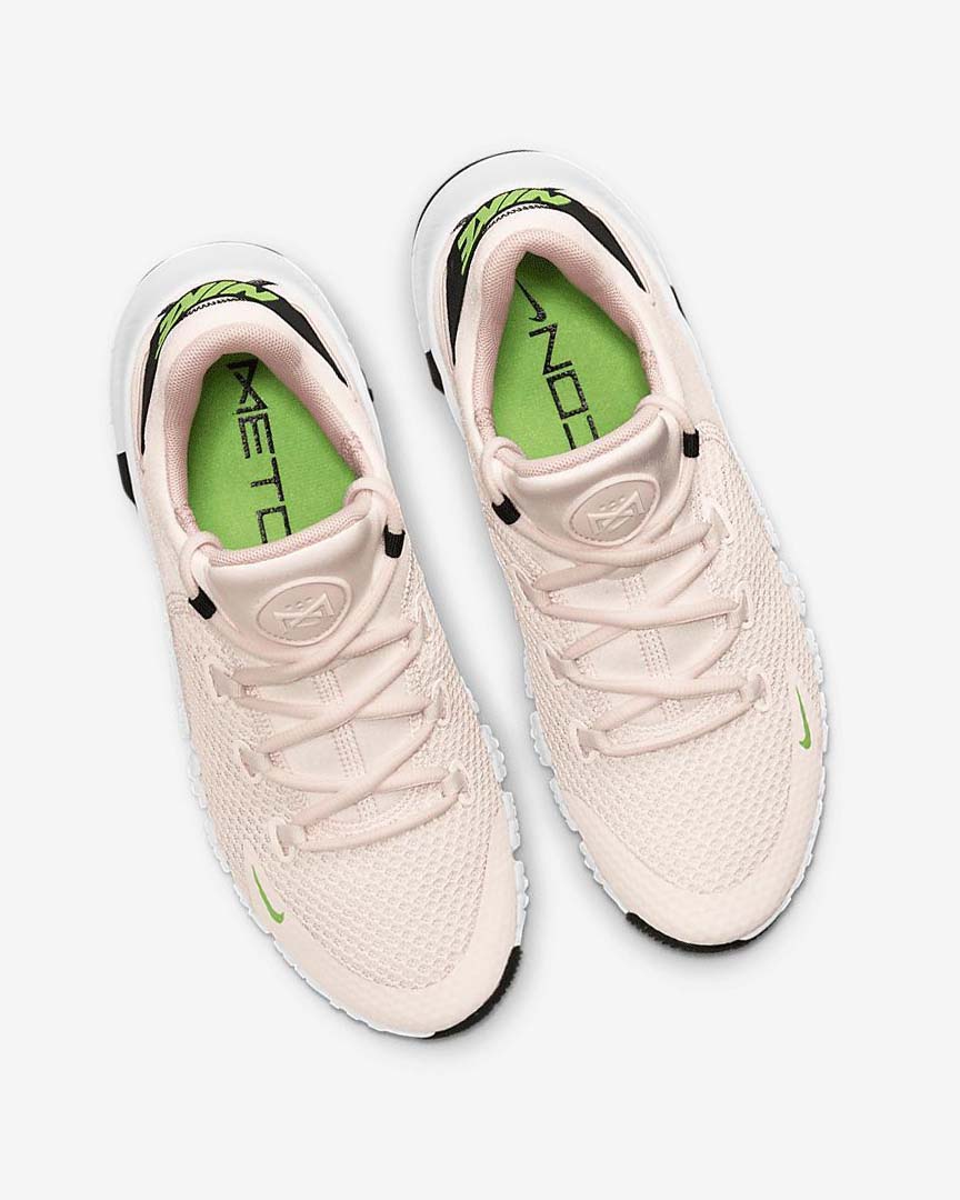 Light Pink / White / Black / Green Nike Free Metcon 4 Women's Training Shoes | CA_1174