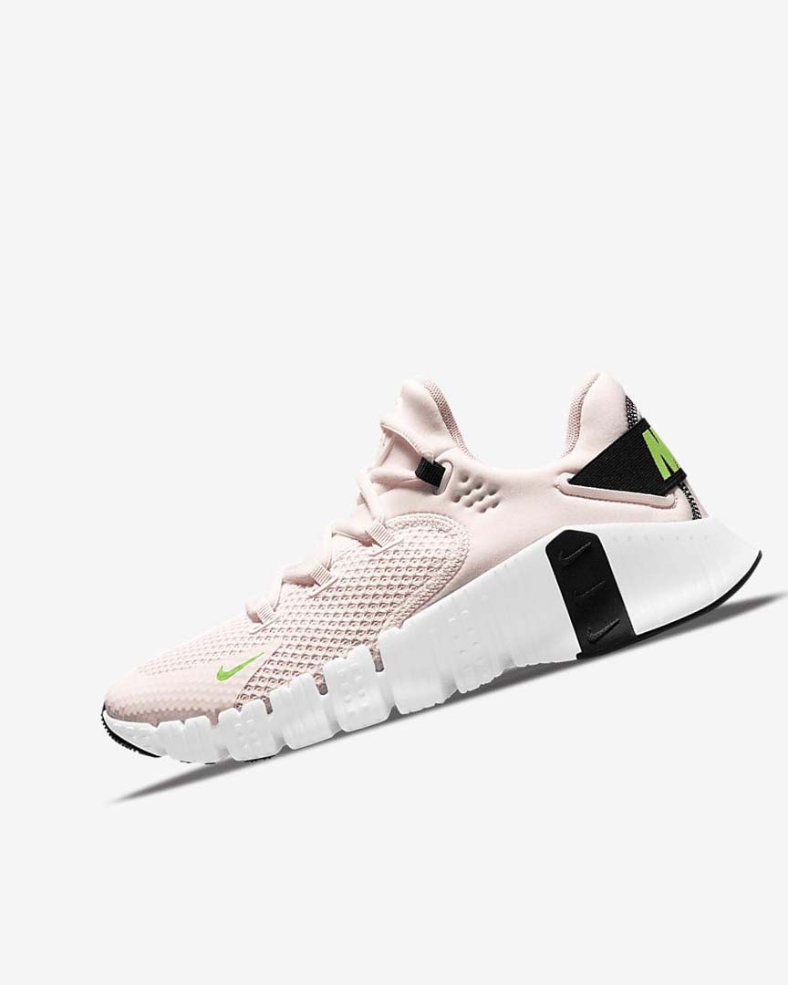 Light Pink / White / Black / Green Nike Free Metcon 4 Women\'s Training Shoes | CA_1174
