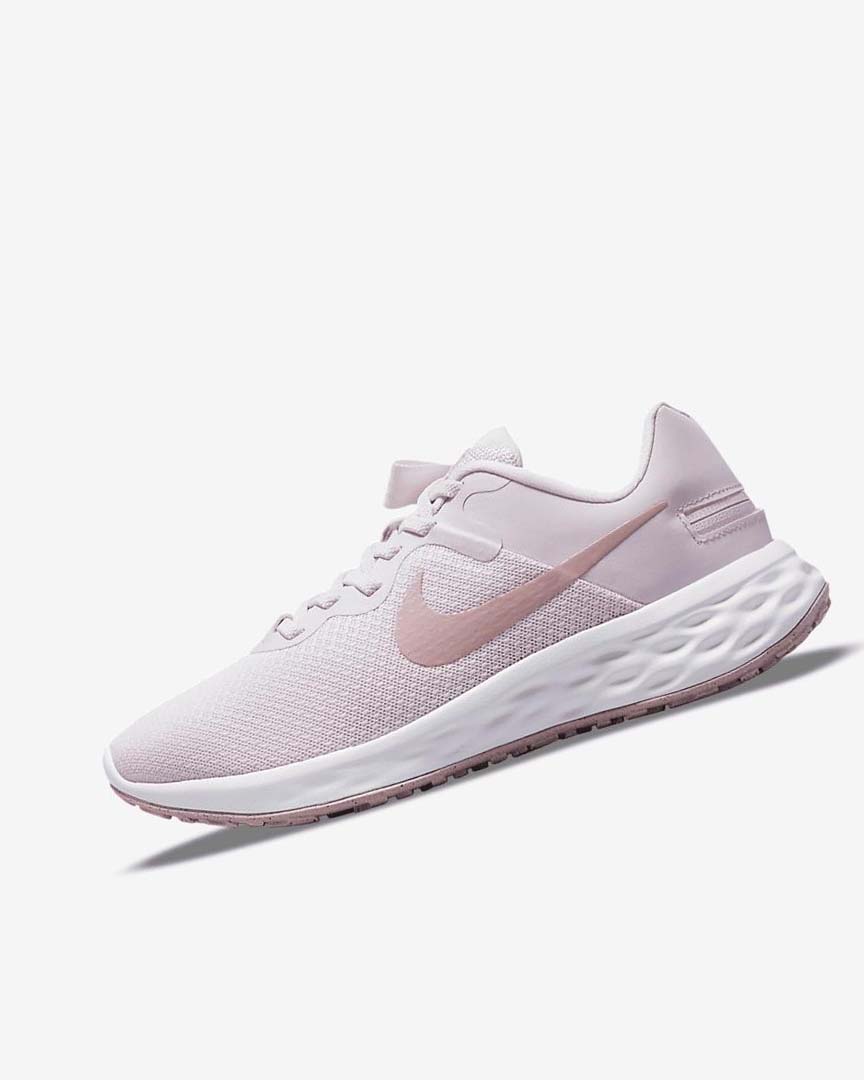 Light Purple / White Nike Revolution 6 FlyEase Next Nature Women\'s Running Shoes | CA_5297