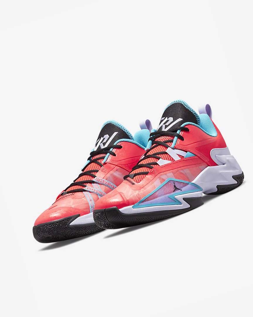 Light Red / Blue / Purple / Black Nike Jordan One Take 3 Men's Basketball Shoes | CA_2895