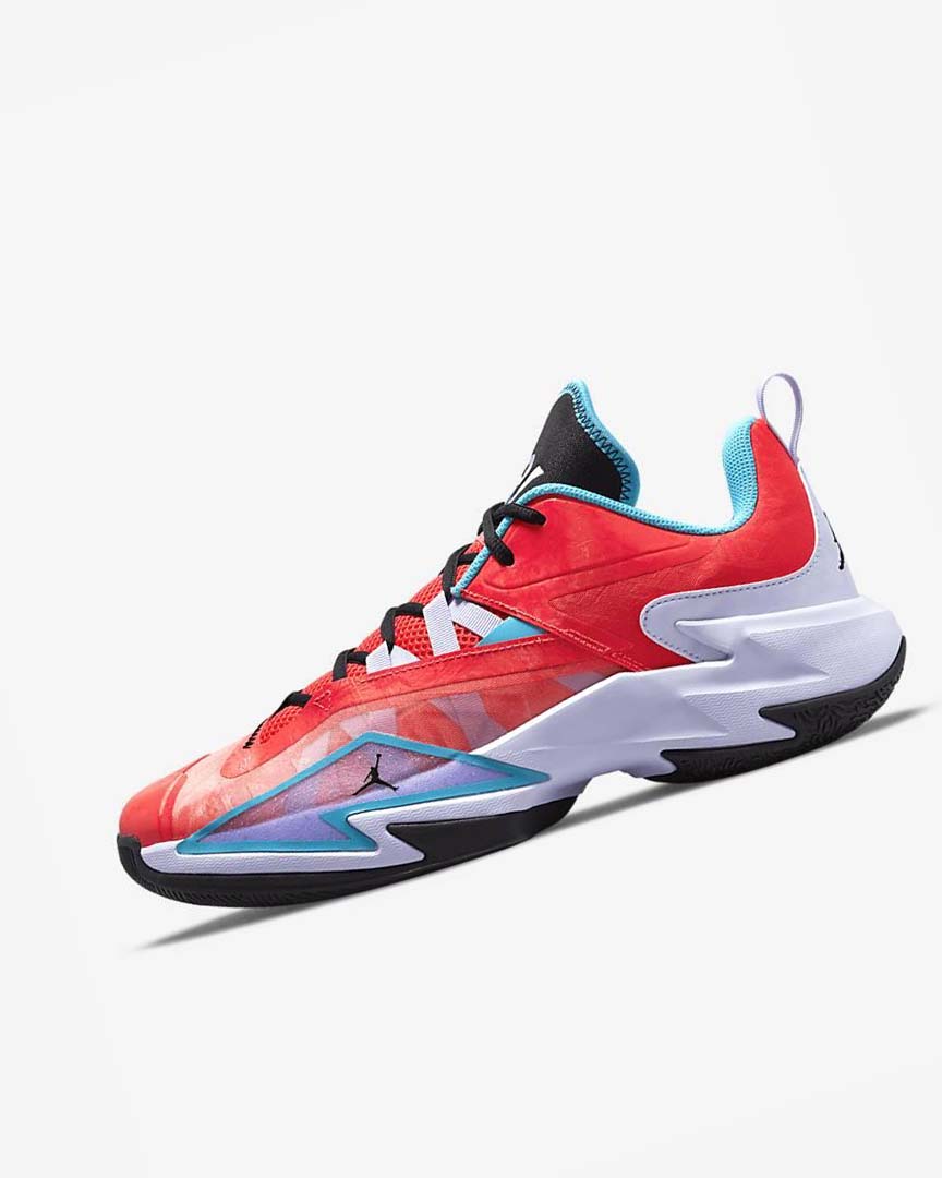 Light Red / Blue / Purple / Black Nike Jordan One Take 3 Men\'s Basketball Shoes | CA_2895