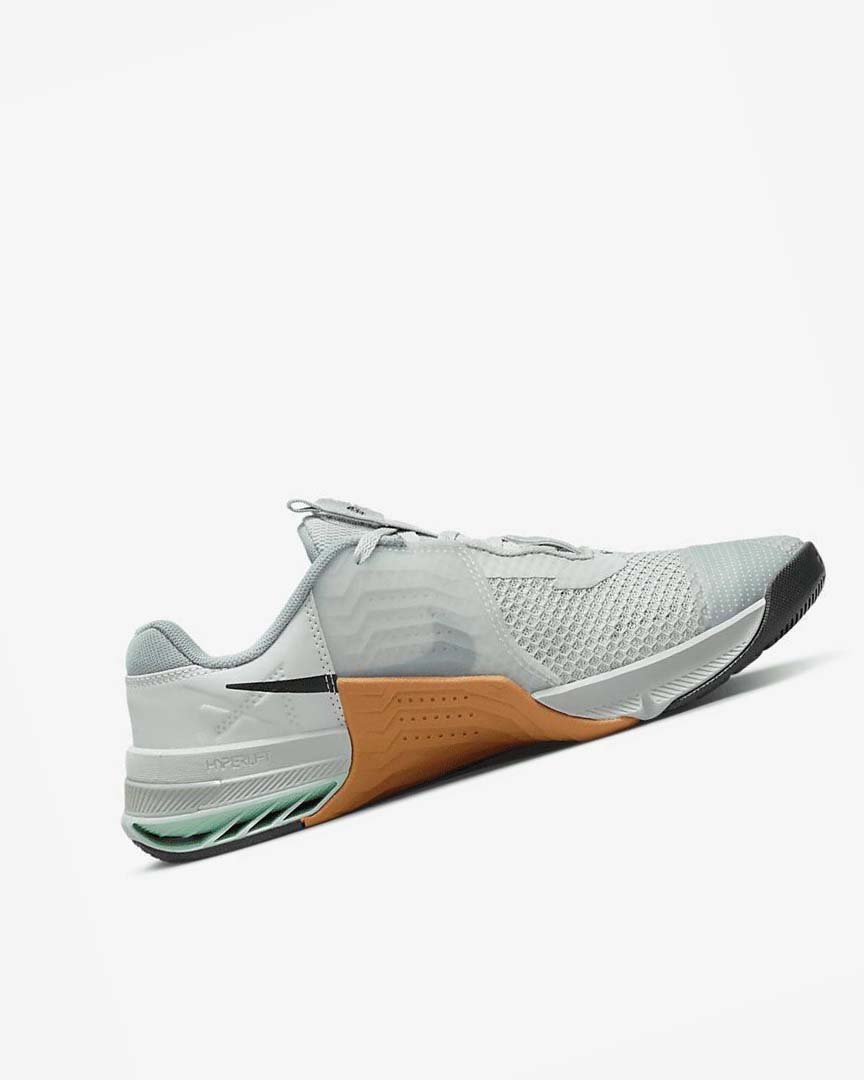 Light Silver / Olive / Black Nike Metcon 7 Men's Training Shoes | CA_4639