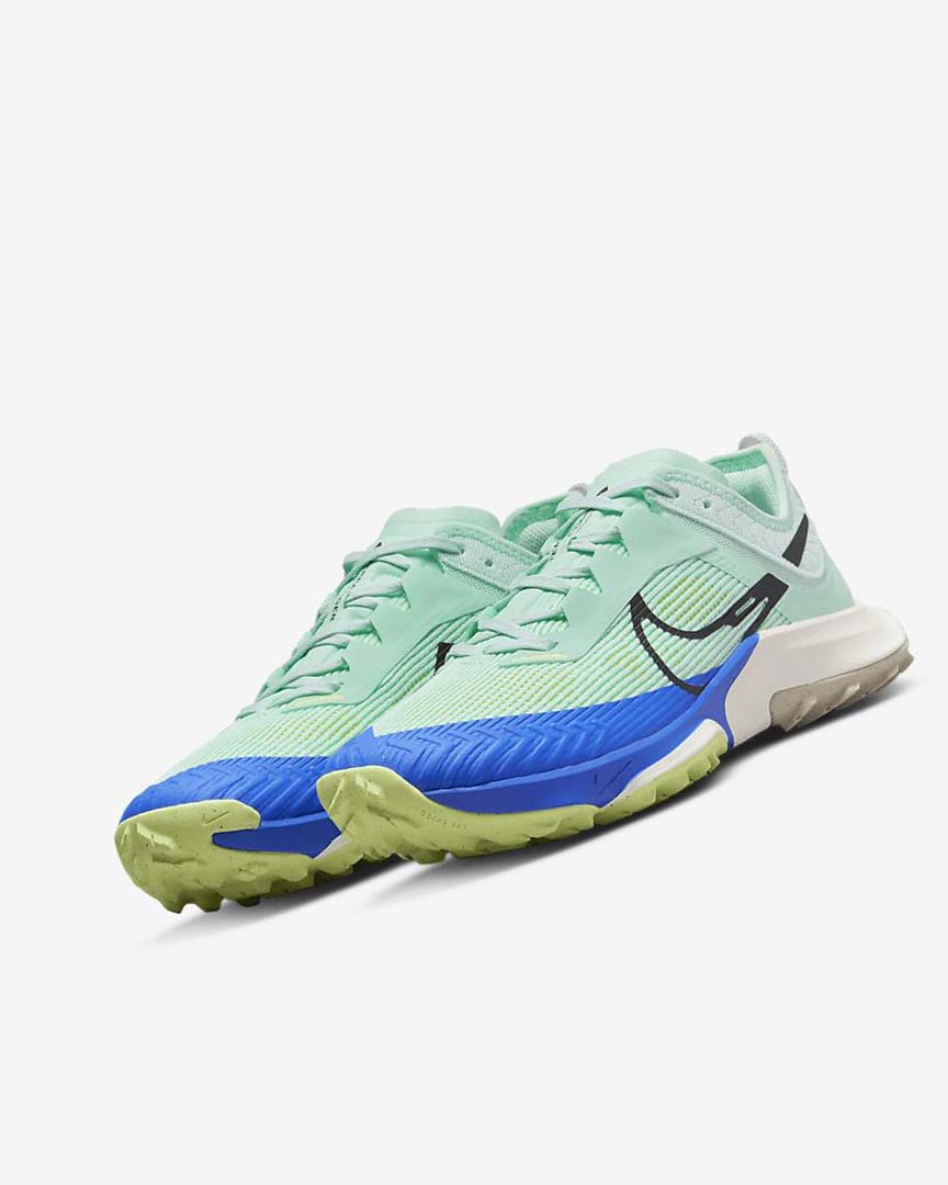 Mint / Grey / Blue Nike Air Zoom Terra Kiger 8 Women's Trail Running Shoes | CA_2809