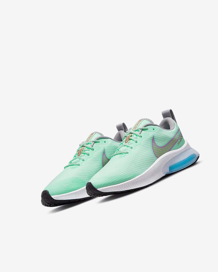 Mint / Grey / Metal Red Brown Nike Air Zoom Arcadia Girls' Running Shoes | CA_4982